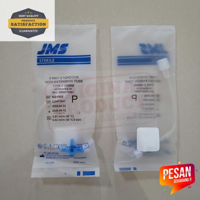 3Way Stopcock With Tube 10cm "JMS"