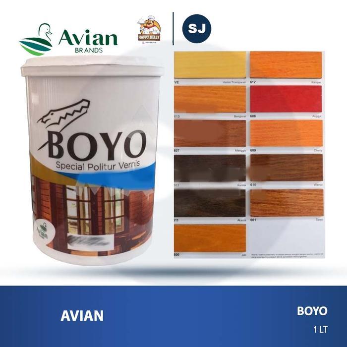 Cat Kayu Politur BOYO Water Based 1 Kg Vernis Plitur - VERNISH - VERNISH