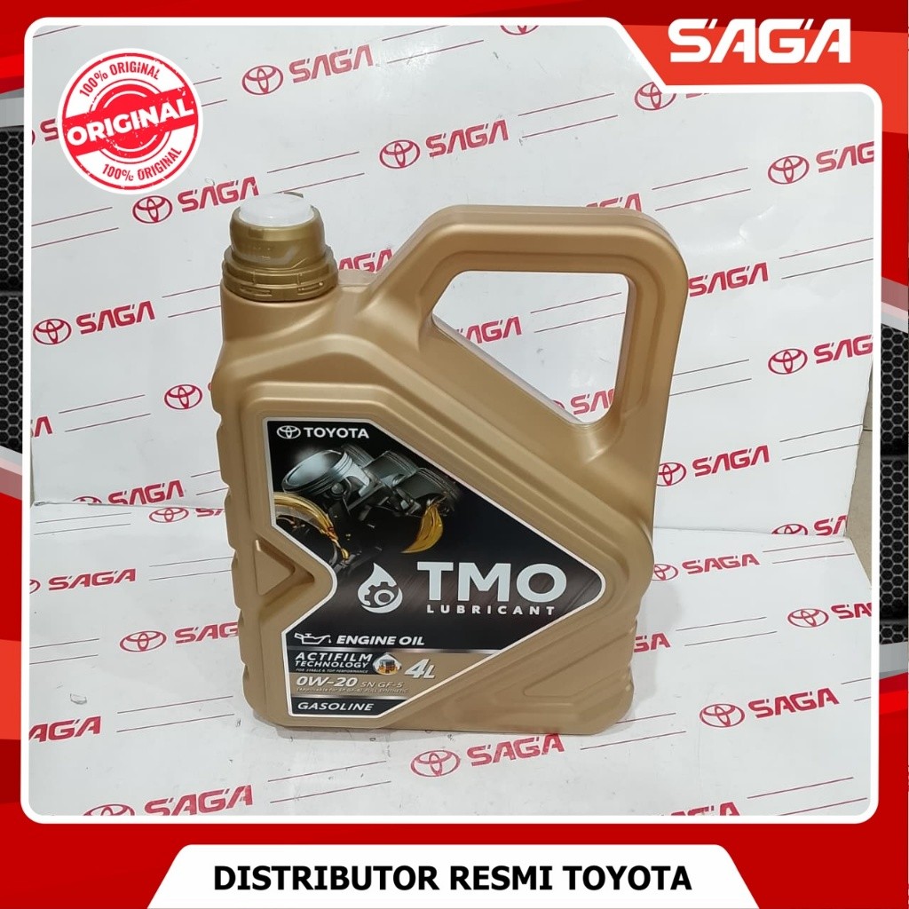 SAGA | Oli Mesin TOYOTA TMO 0W-20 Full Synthetic Kemasan 1 Galon Original 08880-85365