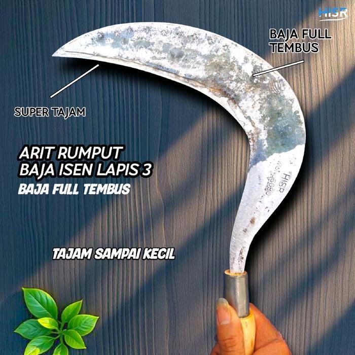 Sabit arit rumput baja isen lapis 3 full tembus HISR Wonosobo Muria Tani