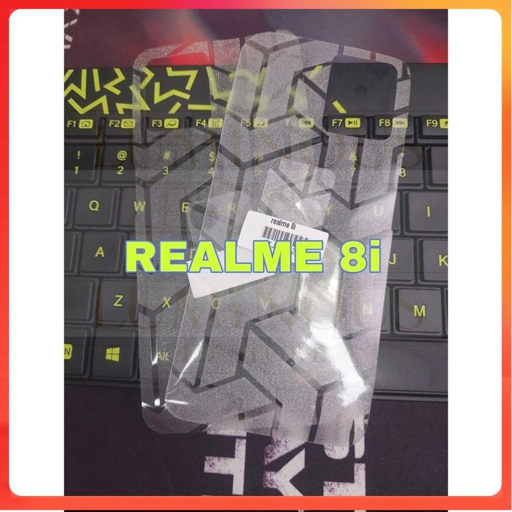 Skin Carbon REALME 8i Back Skin Motif Transformers Anti Gores Pelindung Belakang Hanphone Anti Jamur
