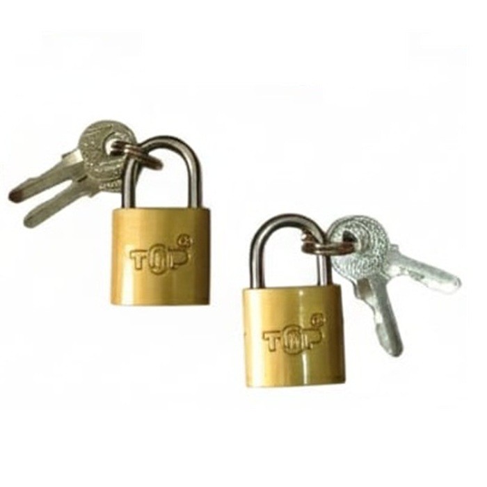 Gembok TOP 20mm Mini Koper Tas Travel Lemari Loker Brass Padlock Anti Karat + 2 Kunci Original (TK)