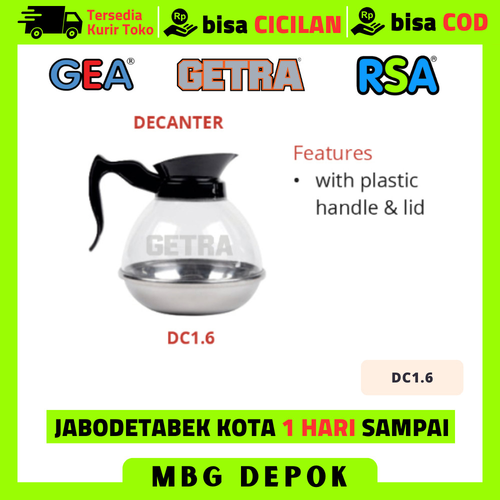 DECANTER GETRA TEMPAT WADAH KOPI TEH