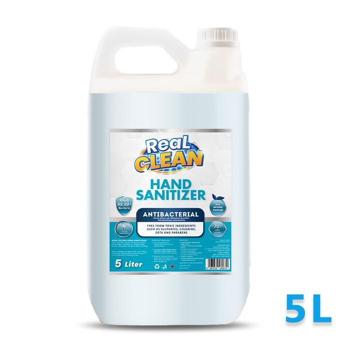 Real Clean Hand Sanitizer Cair 5 Liter Spray Refill Liquid - Real Clean HS