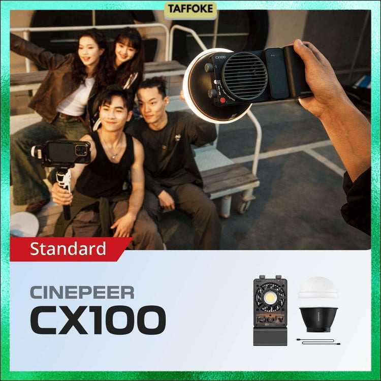 Lampu Flash Fill COB Light Tricolor 100W 4500mAh - CX100