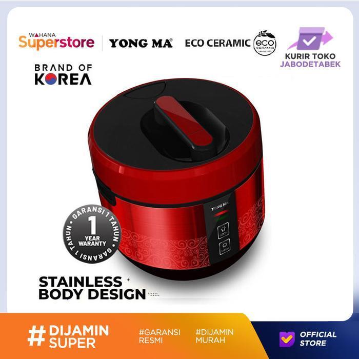 Yong Ma Magic Com Rice Cooker 2L YMC402 / SMC4023 - Warna Merah Hitam Ungu Putih Penanak Pemasak Pen