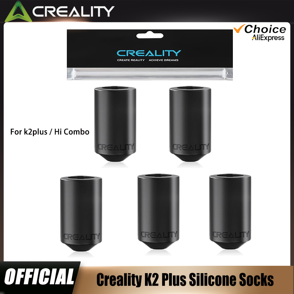 Kaos Kaki Silikon Creality Original K2 Plus, Penutup Silikon Hotend K2 Plus, Penutup Isolasi Blok Pe