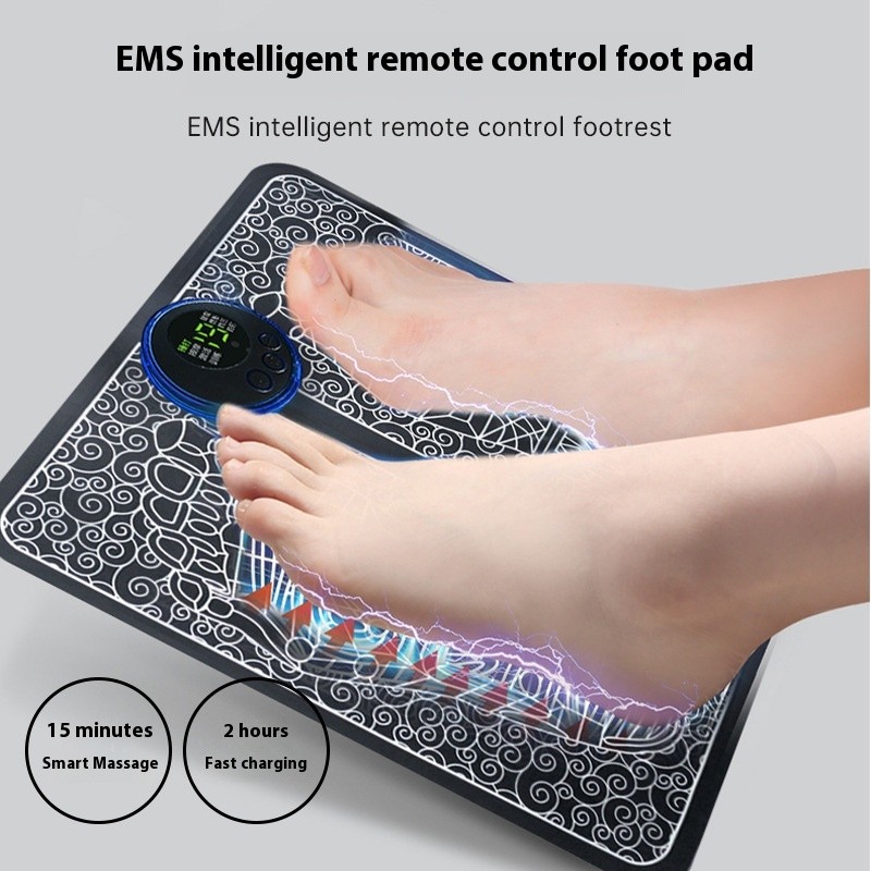 Intelligent EMS foot massager micro current foot massager arging portable pulse massage foot pad foo
