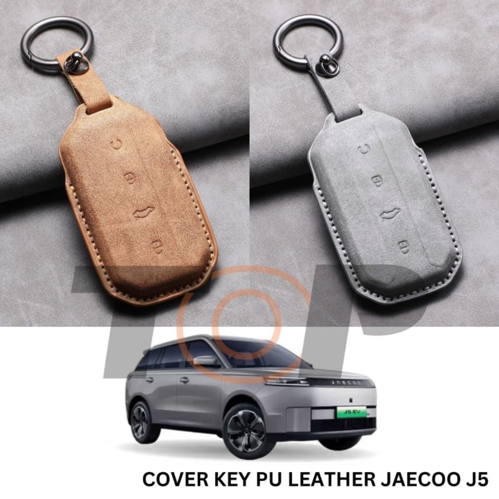 (Zee Nana) COVER KEY PU LEATHER JAECOO J5 PREMIUM CASE SARUNG CASING REMOTE PELINDUNG KUNCI