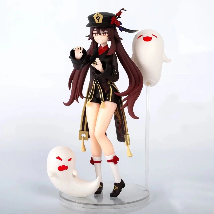 20CM Game Genshin Impact HuTao Figure Seventy-seventh Wang Sheng Hall Master Desktop Figurines PVC M