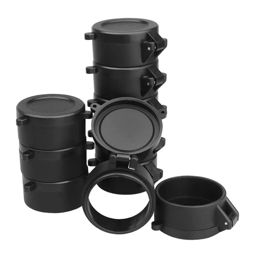 Rifle-Scope Hunting Aiming Optic Lens Covers Telescopic Flip Up Spring Protection Cap Dust Cover 30m