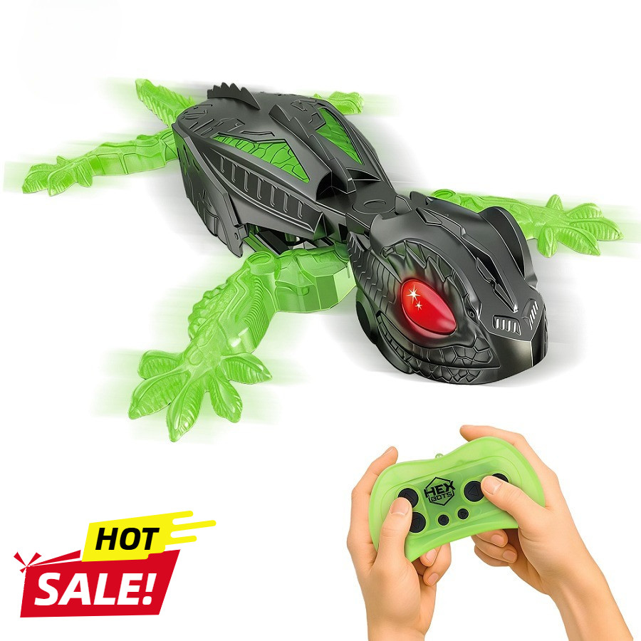 FUNNY Mainan tokek remote control panjat dinding yang unik dan menarik untuk anak-anak hadiah menyen