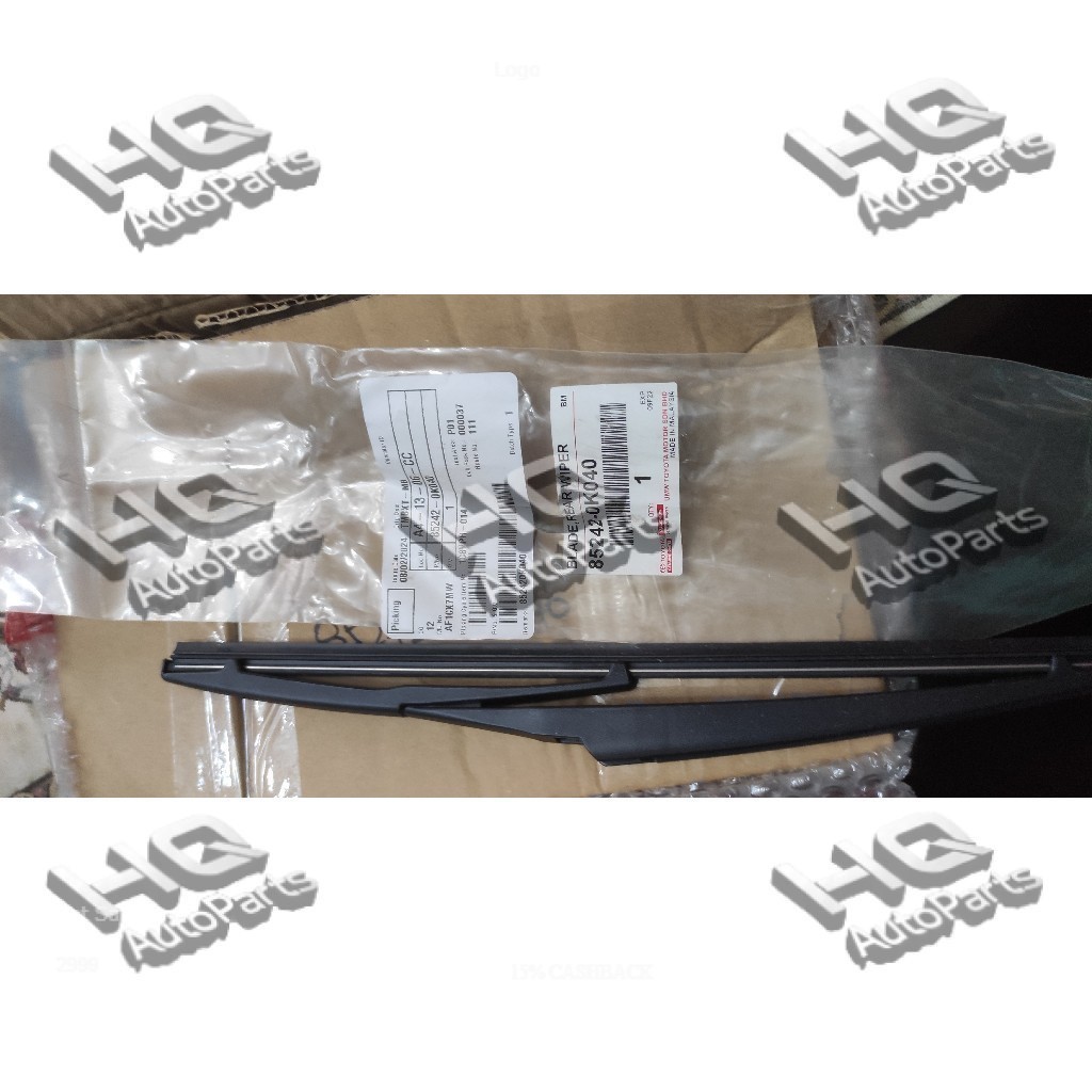wiper blade belakang innova fortuner hilux 2006 2007 2008 2009 2010 2011 2012 2013 2014 2015 ori