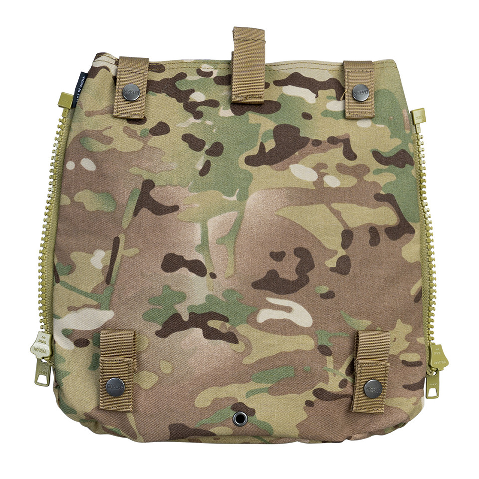 IDOGEAR Tactical Panel Zip on Pouch Backpack Plate Carrier Bag for CPC AVS JPC20 Vest 3531 With 10#Z