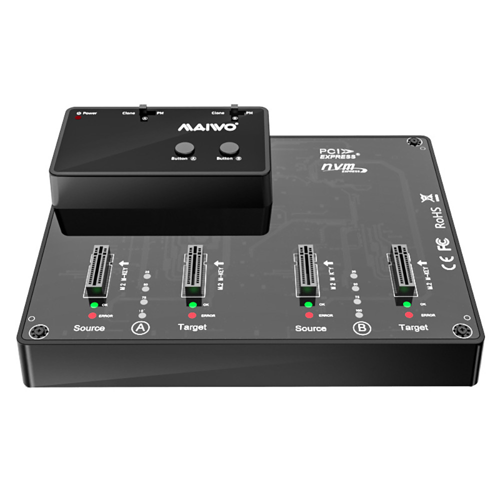 4 Bay M2 NVME SSD Docking Station ToolFree M2 NVMe SSD Enclosure Support Offline Clone duplicator MB