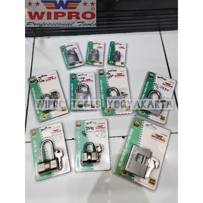 Wipro Gembok Pagar Anti Maling / Gembok Rumah / Gembok Ruko / Gembok Pintu