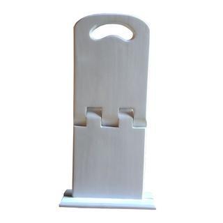 Sutroh Pembatas Sholat Rekal Kayu Mahoni - Putih