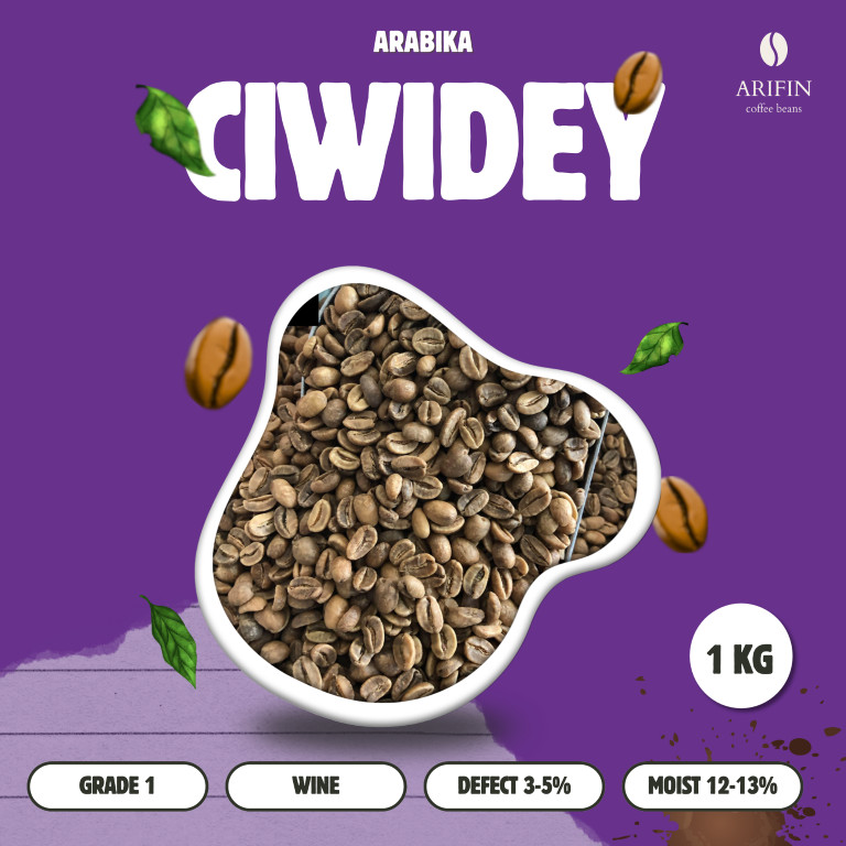 Grade 1 Wine Ciwidey Green Beans | Biji Kopi Mentah