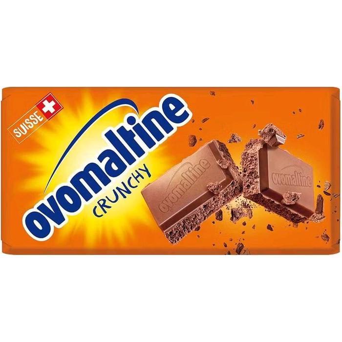 Coklat Ovomaltine Crunchy Noir Extra Choc Ovo Rocks Noir Dark Chocolate Snack Cokelat Batangan Impor