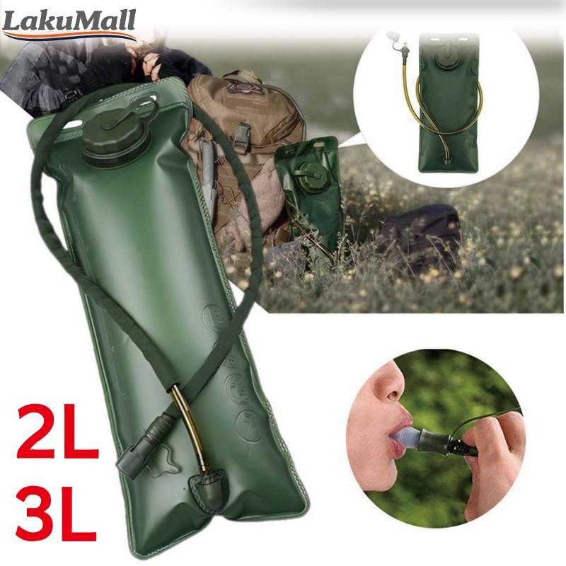 Water Bladder 2L/3L Food Grade Anti Bocor untuk Outdoor Camping Hiking Cycling Tas Sepeda MTB