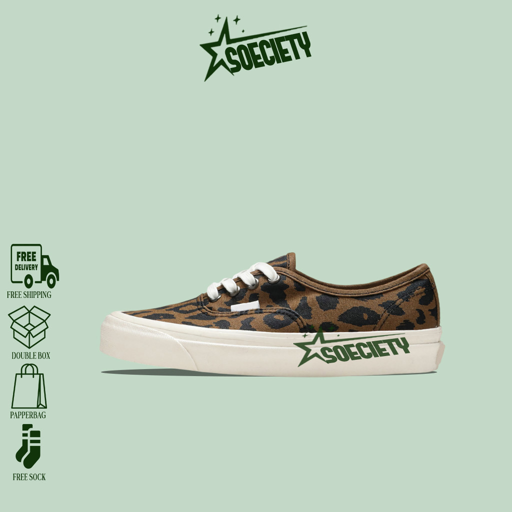 Sepatu Sneakers Vans  Authentic 44 DX Anaheim Factory Og Leopard BNIB Unisex