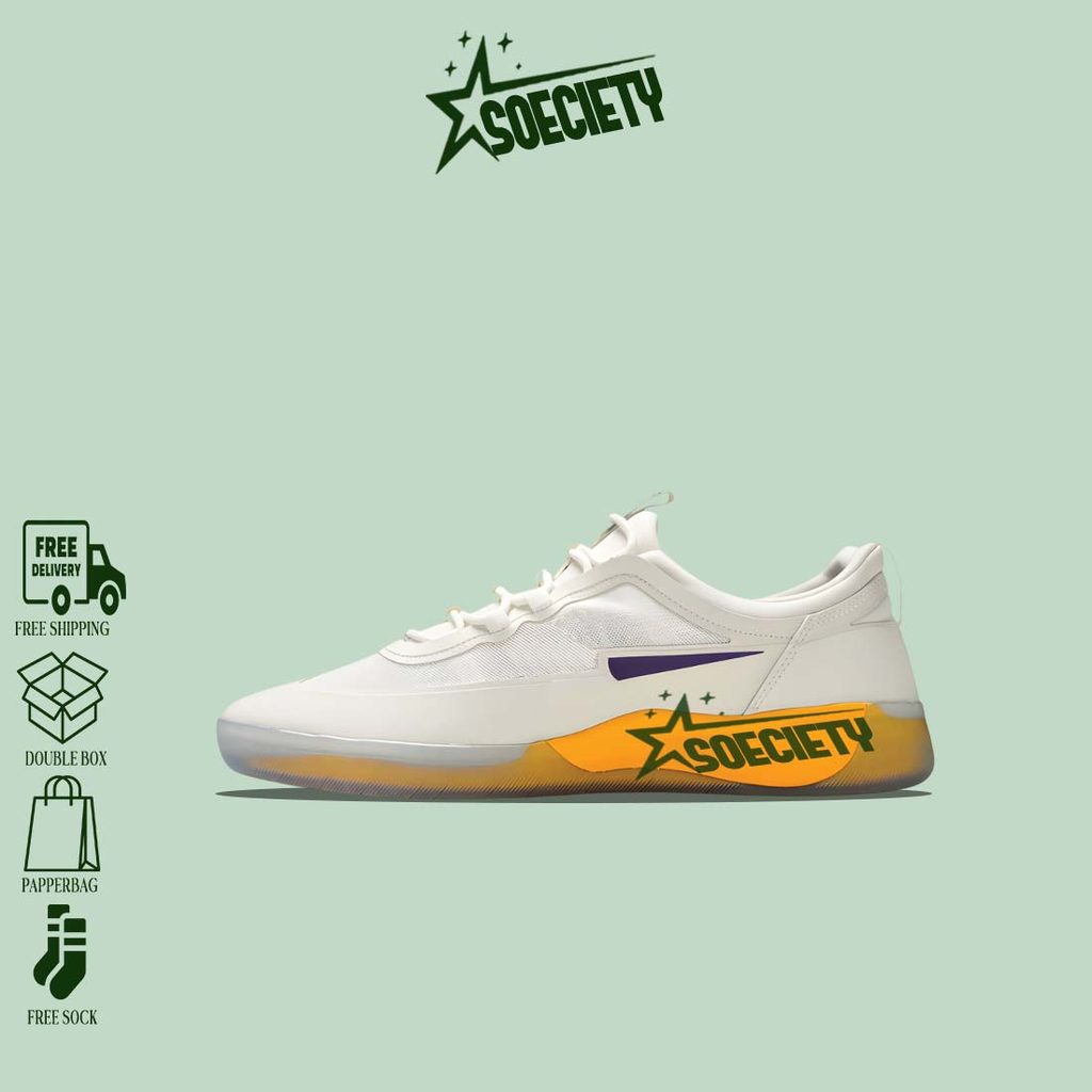 Sepatu Sneakers Nike NBA x  SB Nyjah Free 2 “Lakers” BNIB Unisex