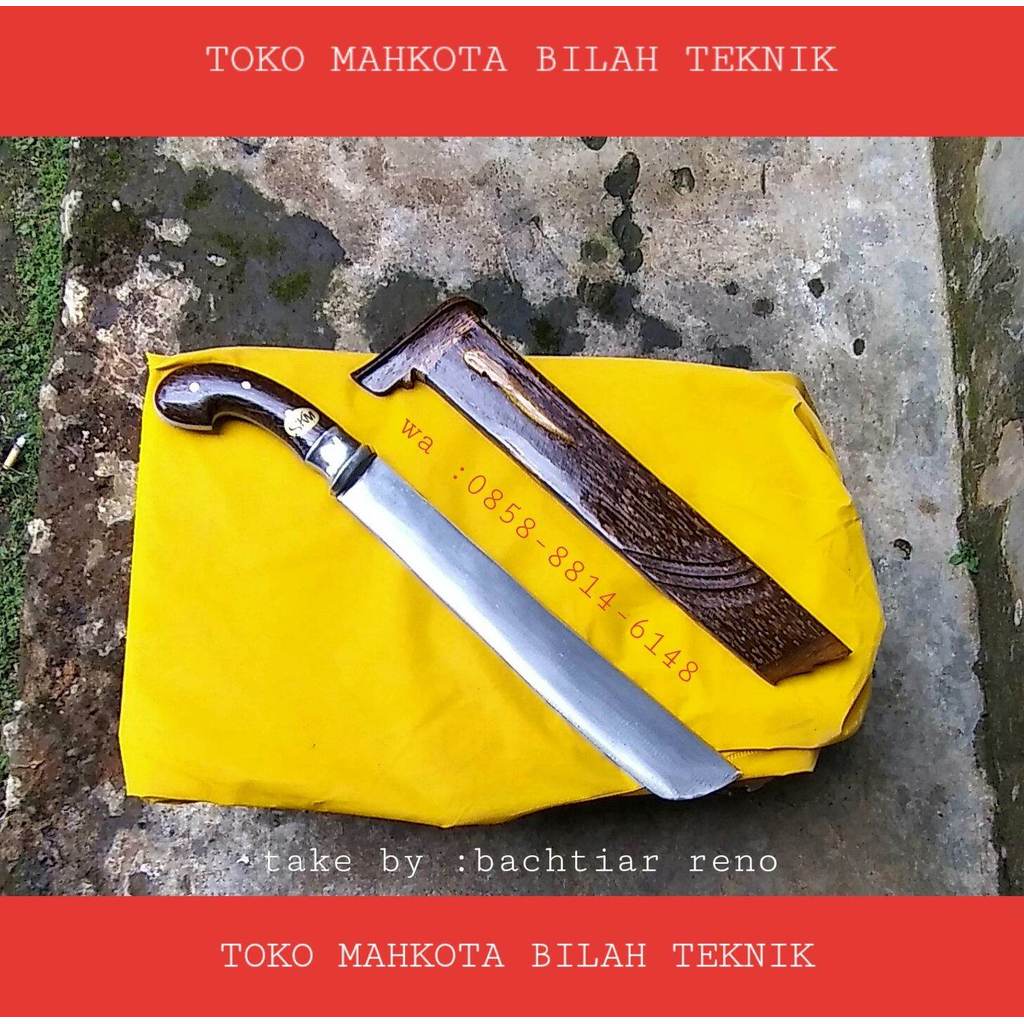 golok berkebun baja per durall fulltang aren