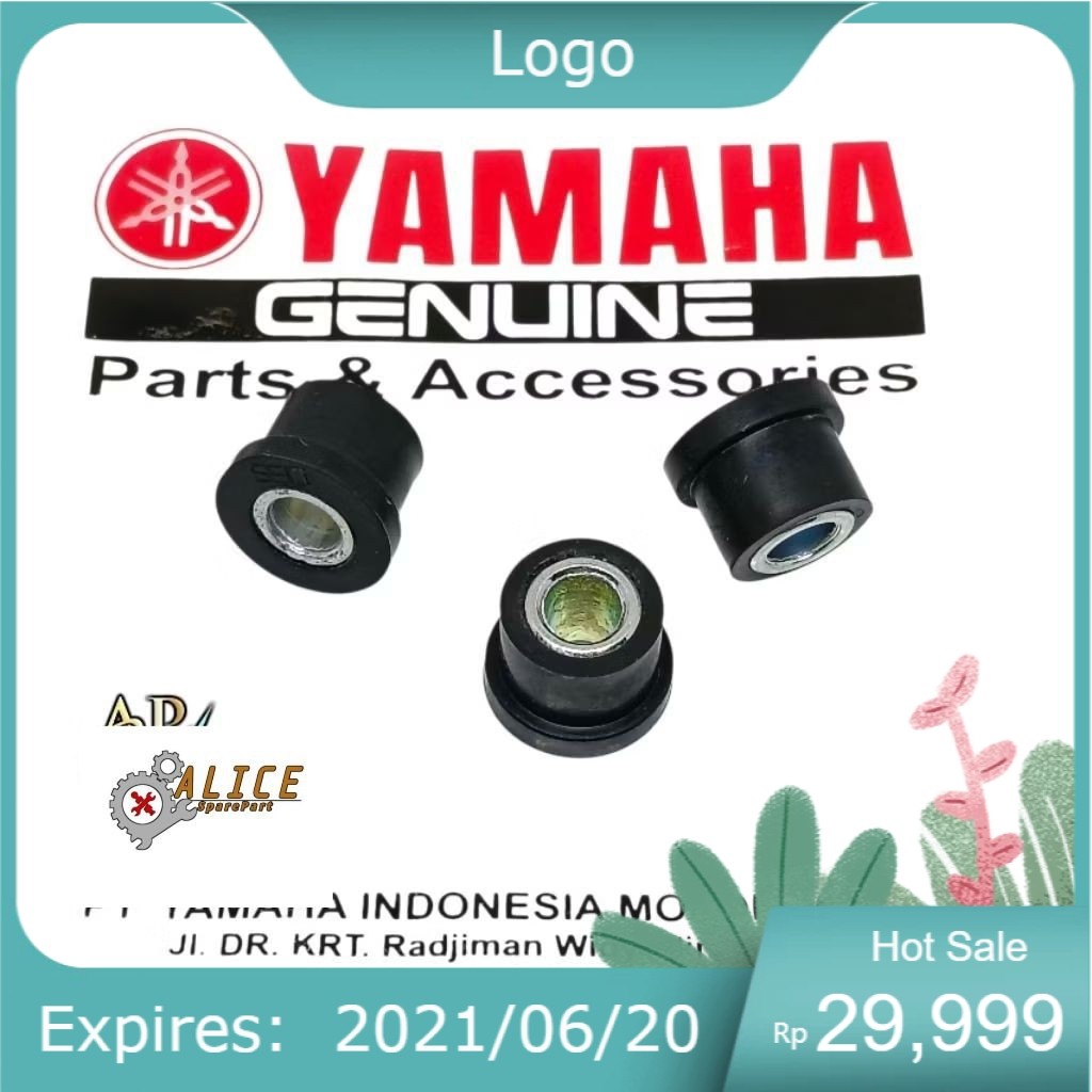 COD 3PCS KARET DAN BOSH DUDUKAN Box Filter Yamaha Mio M3/Fino/X ride/Freego DLL ORIGINAL