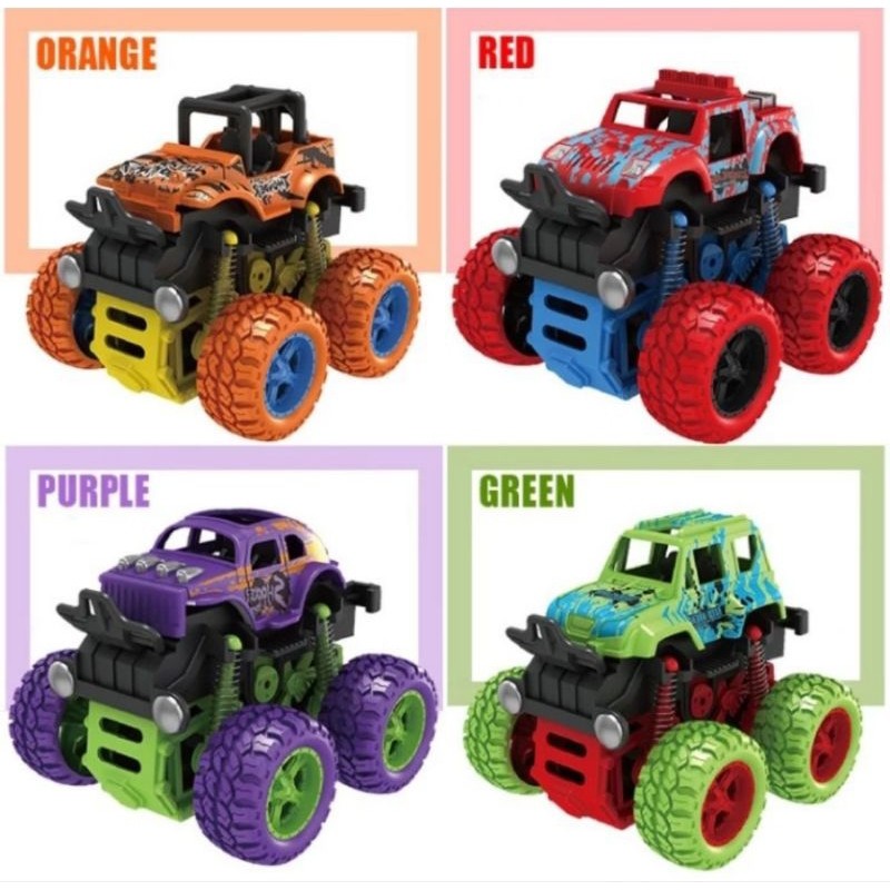 MAINAN ANAK MOBIL MONSTER ZAP JEEP JIP TRUK TRUCK JUMBO RC STUNT OFF ROAD 4X4 BIG WHEEL DRIVE BIGFOO