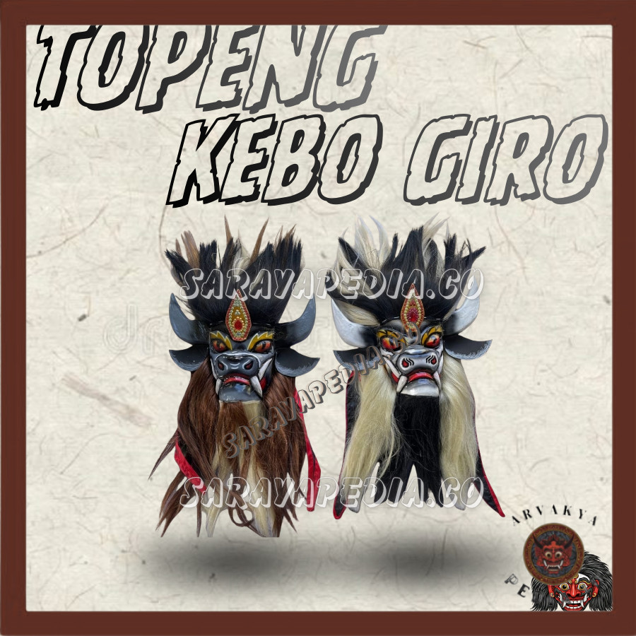 Topeng Kebo Giro Premium Topeng Pentas ARV ARV