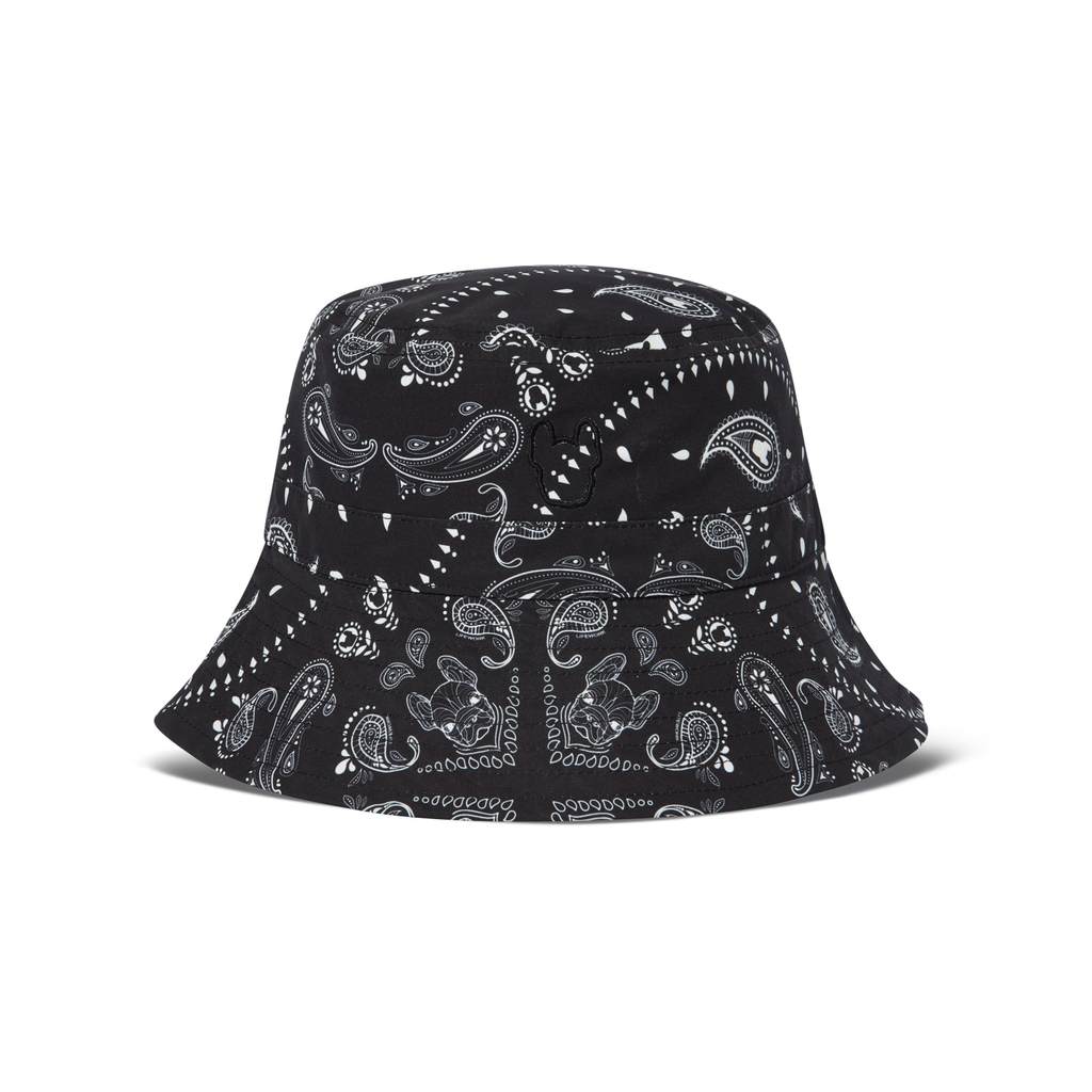 LIFEWORK - Ladok Reversible Pattern Bucket Hat - Topi Acc Pola Hitam Unisex