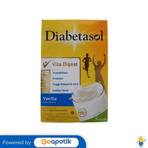 DIABETASOL SUSU RASA VANILA 600 GRAM BOX