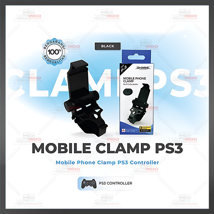Caramella_Store Holder Hp Gaming Untuk Stik Ps3 Dualshock 3 Clamp Bracket Gamepad Mount Smartphone