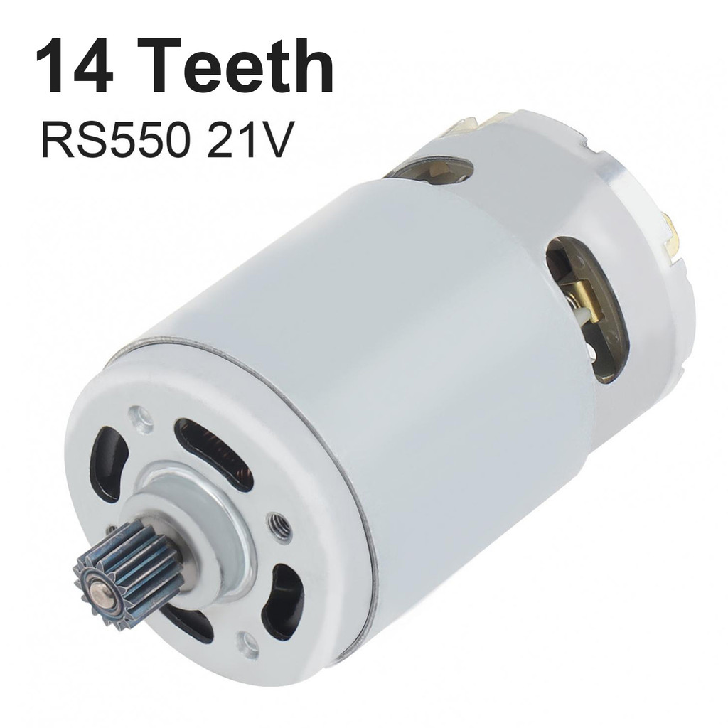 Motor DC RS550 14 Gigi 21V 8.2mm 25000RPM Motor Obeng Bor Mikro dengan Gear Box Torsi Tinggi untuk B