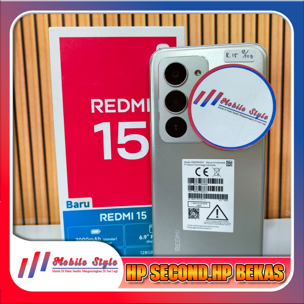 Xiaomi Redmi 15 4G Ram 8/128GB | Ram 8/256GB Second Mobile Style Store