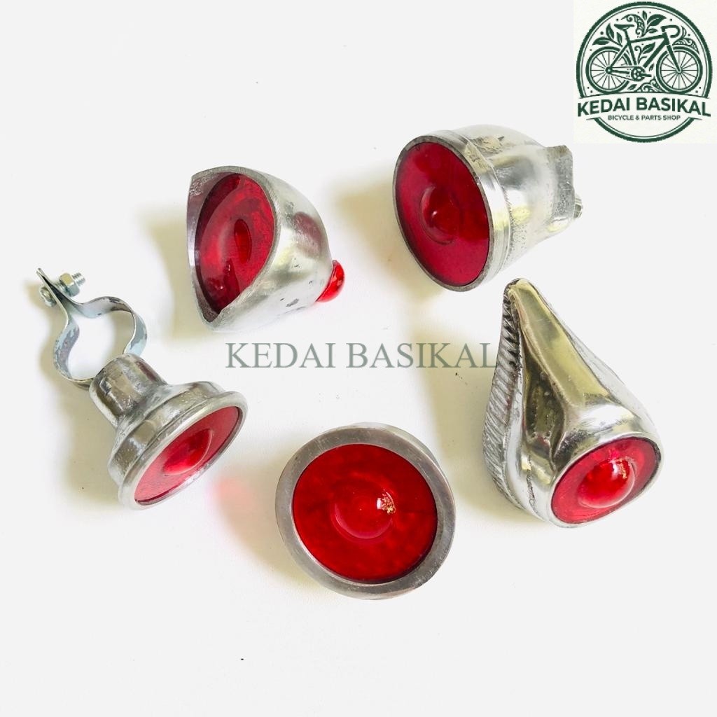[KEDAI BASIKAL] Reflektor Mata Kucing / Lampu Stopan Slebor Belakang Sepeda Onthel Simplex / Batavus