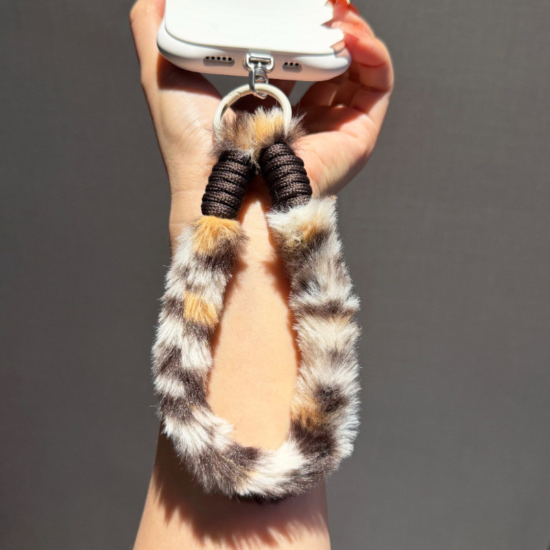 CASECARE Gantungan Kunci Gantungan Hp Aesthetic Korea Style tali Lanyard hp bulu | strap hp | lanyar