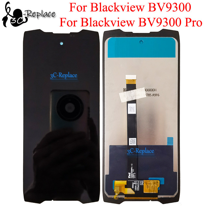 Black 6.7 In For Blackview BV9300 BV9300 Pro LCD splay Tou Screen gitizer Panel Assembly Replacement