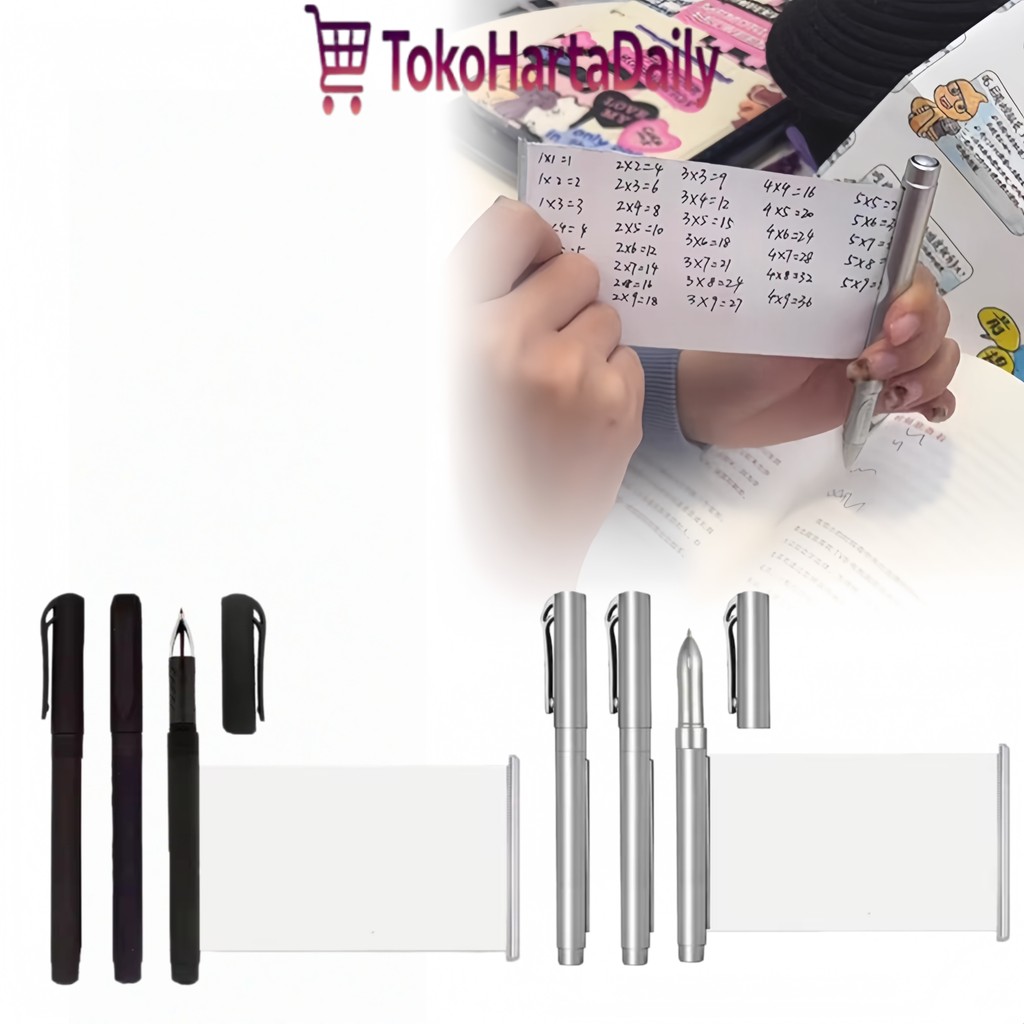 Premium Pullout Banner Pen Stealth Pen 0.5mm Alat Promosi Unik Kertas Kosong Rollout Lancar