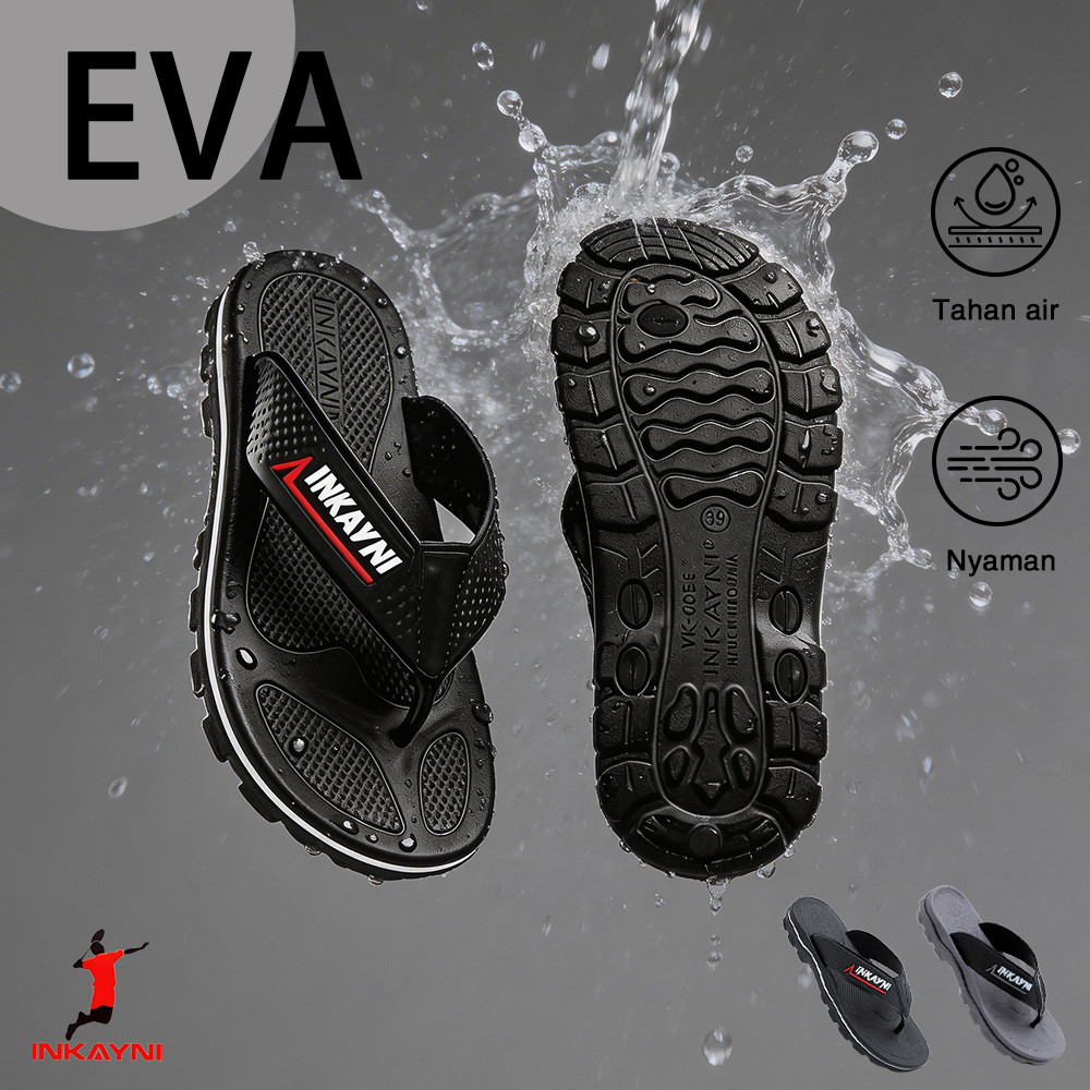 INKAYNI Sandal jepit pria dewasa sandal swallow jepit sandal anti licin pria sandal phylon dewasa pr