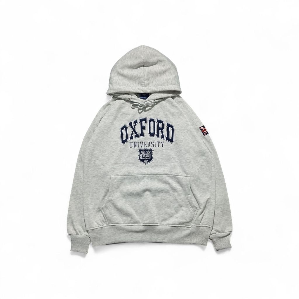 HOODIE OXFORD UNIVERSITY EMBROID GREY