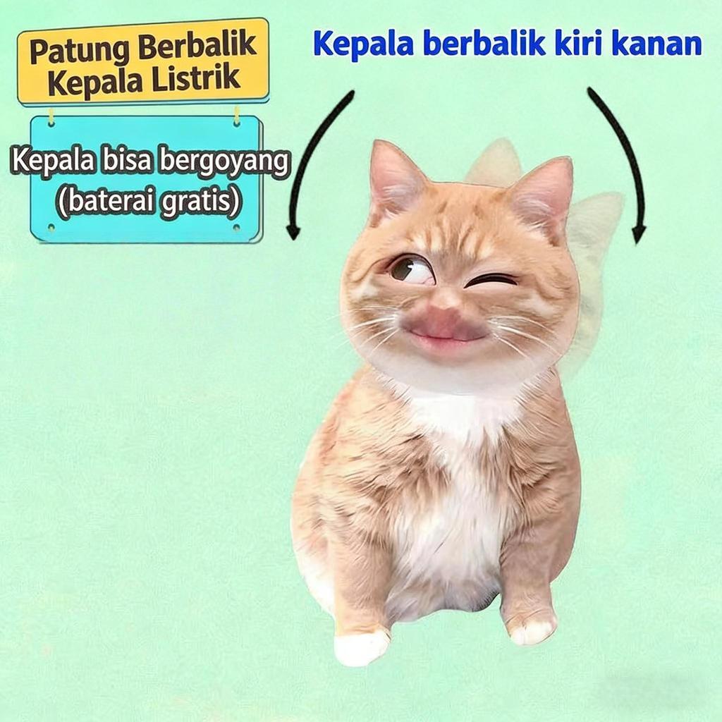 [COD]Boneka Kucing Kepala Goyang Mainan Kucing Goyang Lucu Boneka Kucing Boneka Kucing Selesai