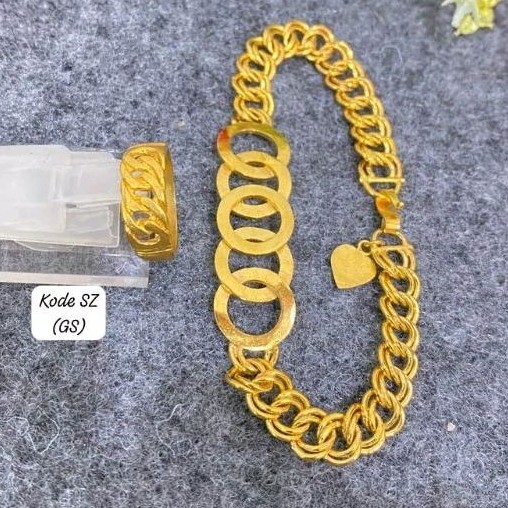 SET GELANG CINCIN KOIN 91 ASLI