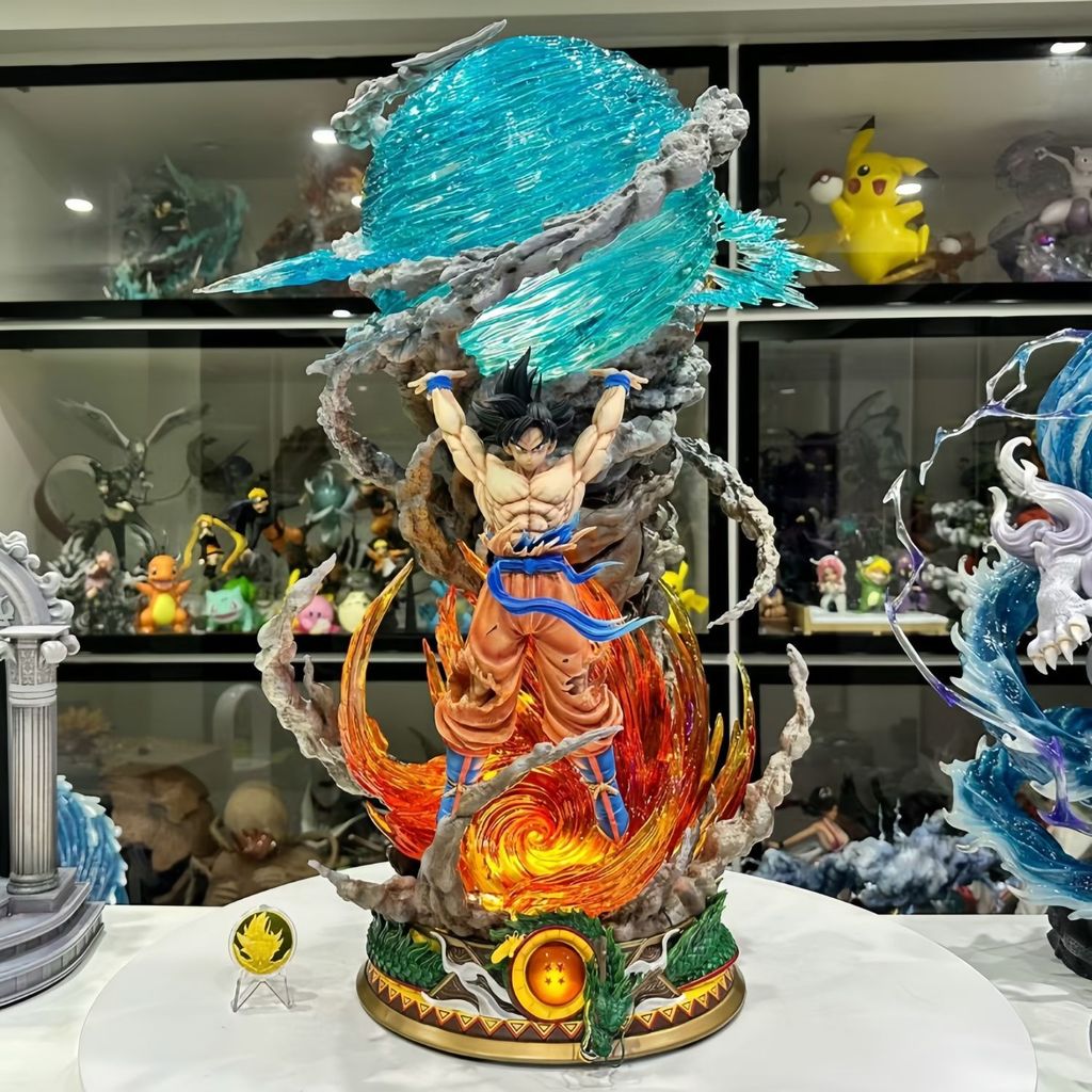 Dragon Ball Handmade Hunter Super Vitality Bullet Wukong Super Saiyan Model Ornament Gift for Friend