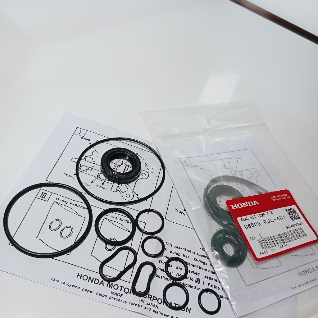 =[Aksesoris Otomotif]= Seal Oring Kit Pompa Power Steering Mobil Honda Crv Re Gen3 2007 2008 2009 20