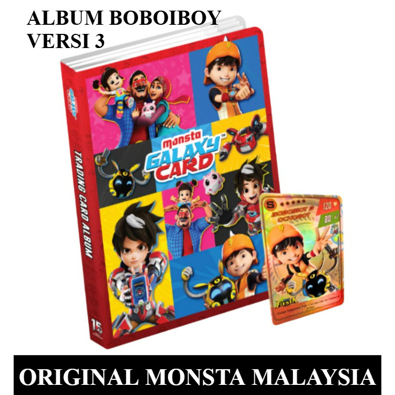 MONSTA Galaxy Card Trading Album V3 for Boboiboy TCG MGC original import malaysia original monsta st
