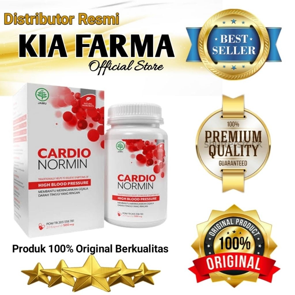 Cardio Normin Original Cardionormin Obat Hipertensi Kolesterol Darah Tinggi Jantung Stroke Ampuh