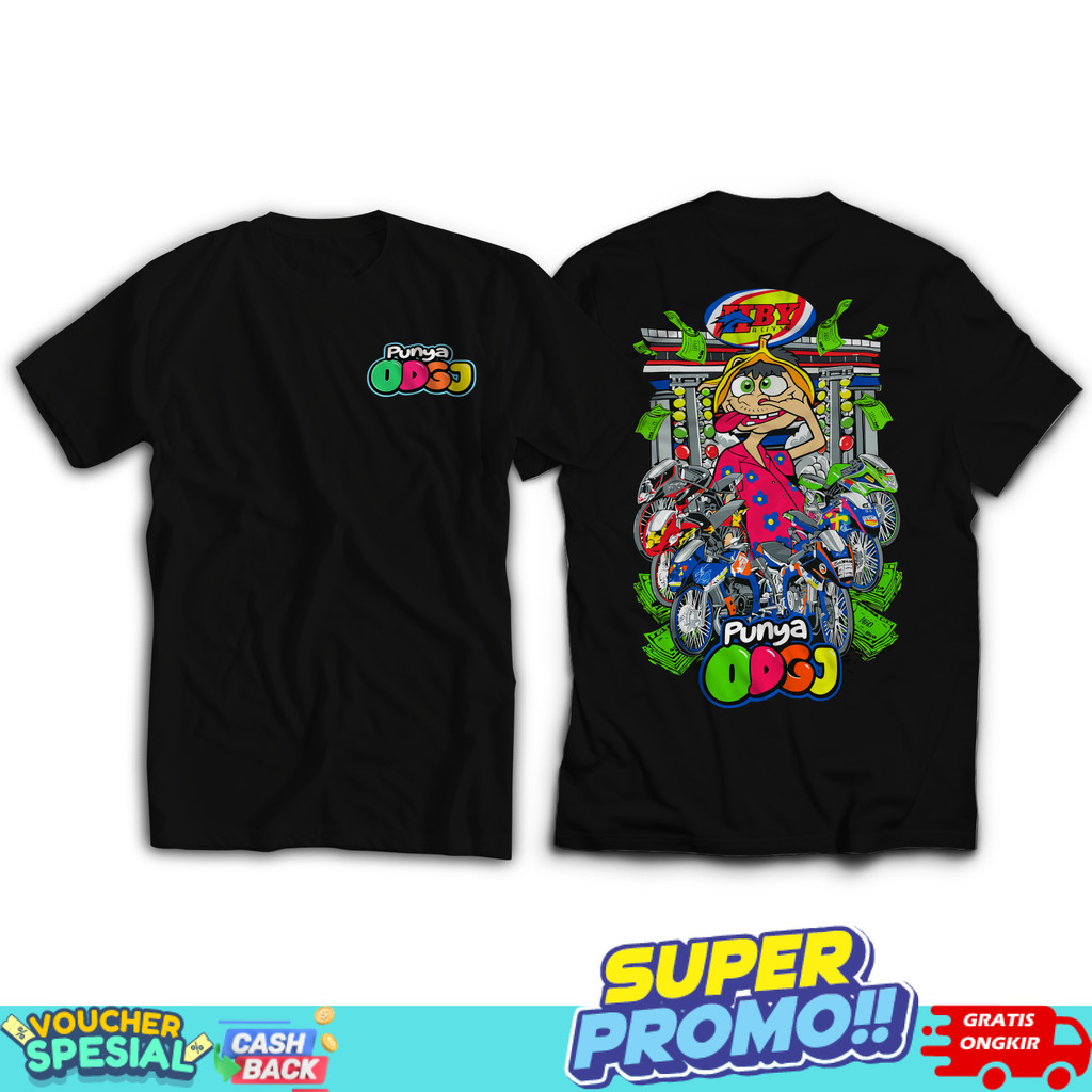 Kaos ODGJ x HBY VOL 4 RH57 Original Distro Premium Viral Kekinian Pria Wanita Edisi Thailand