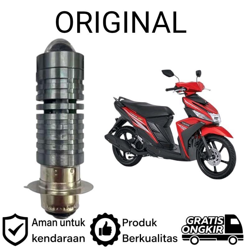 AM 1pcs Lampu depan LED H6 Laser motor Yamaha Mio Z