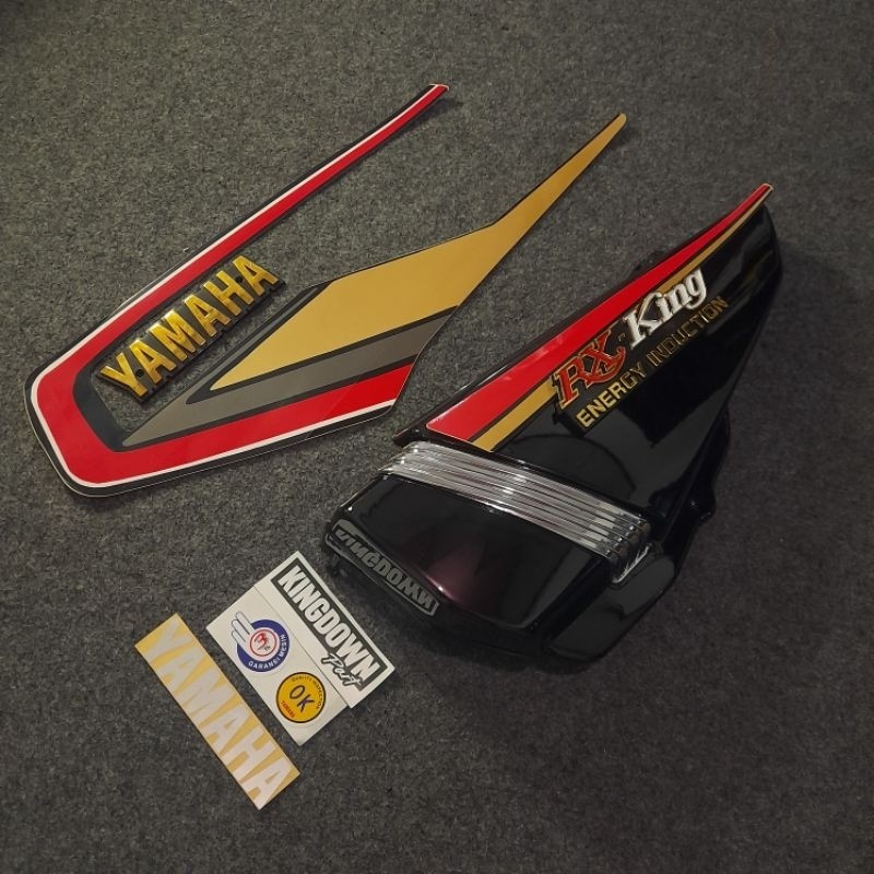 STRIPING RX KING 92 COBRA - SET BOX AKI TEPONG RX KING & EMBLEM - GOOD QUALITY TERBAIK TERLARIS